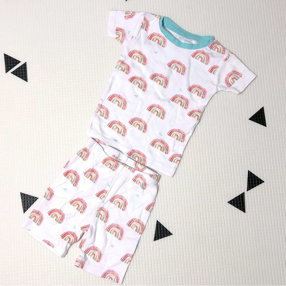 Burt’s Bees - 100% Organic Cotton Rainbow Print Kids Pajamas